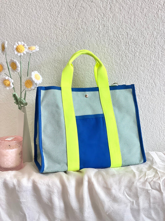 Large Tote Bag - Neon Green