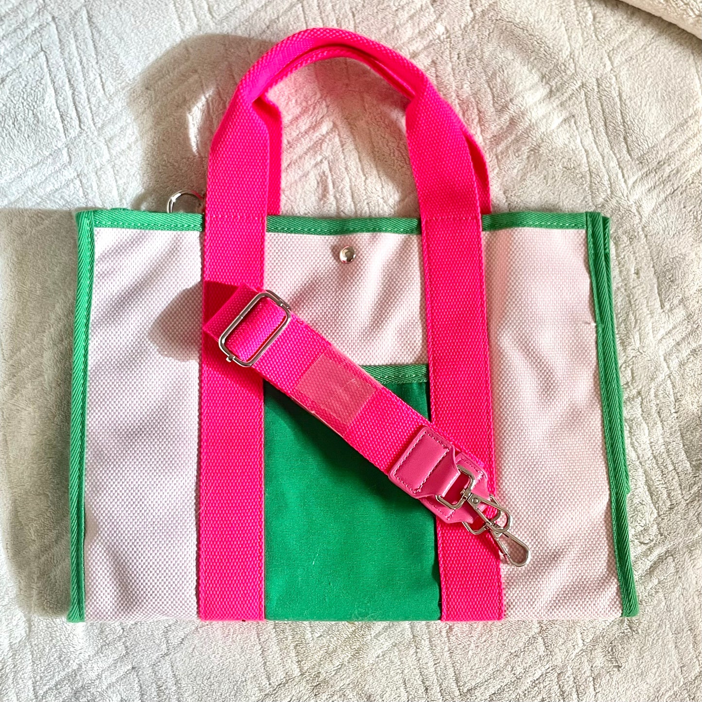 Large Tote Bag - Neon Pink